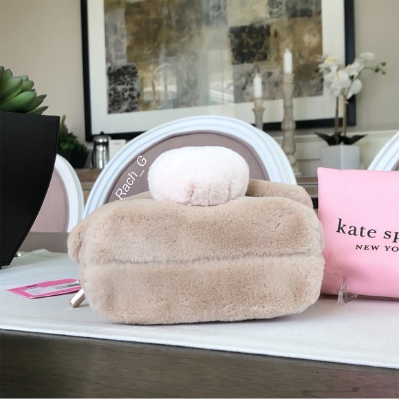 Kate Spade Bunbun Faux Fur 3D Bunny Rabbit Crossbody - Picture 5 of 12